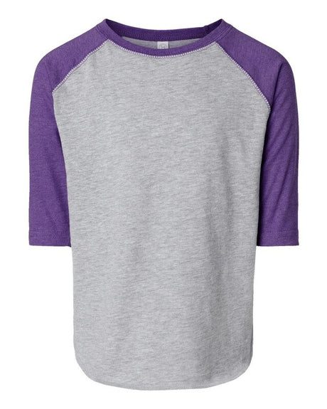 Rabbit Skins® Toddler Baseball Fine Jersey Three Quarter Sleeve Tee - 3330