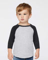 RADYAN® Comfortable Toddler Baseball 3/4 Sleeve Tee - 3330