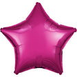 Foil Balloon 19 Inch Star Metallic Fuchsia