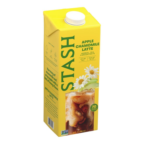 Stash Apple Chamomile Latte Herbal Tea Concentrate 32 fl. oz. - 6/Case