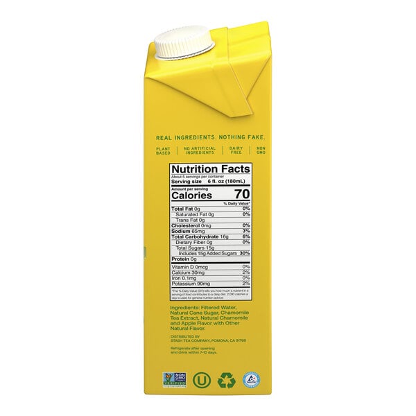 Stash Apple Chamomile Latte Herbal Tea Concentrate 32 fl. oz. - 6/Case