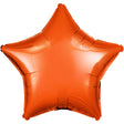 Star Metallic Orange Foil Balloon