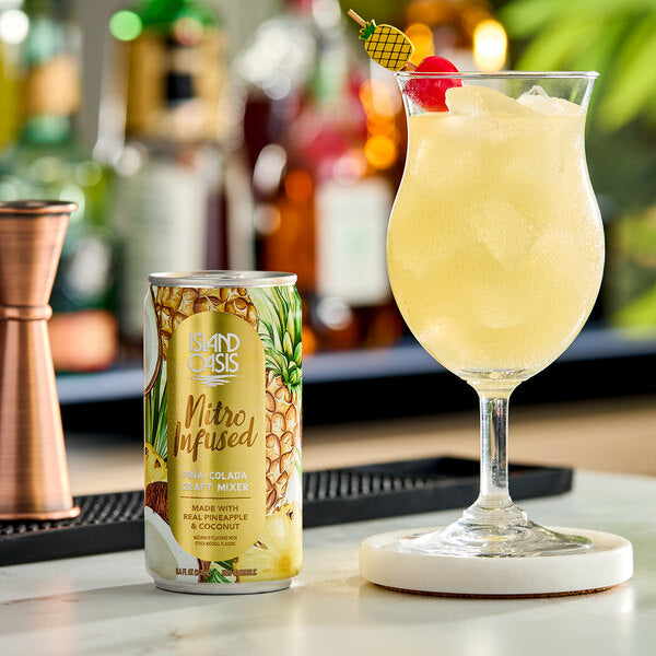 Island Oasis Nitro Infused Pina Colada Craft Mixer 8.4 oz. - 24/Case