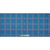 Blue and Pink Plaid Printed Stretch Cotton Sateen