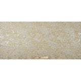 Metallic Silver and Sea Mist Abstract Floral Brocade/Jacquard