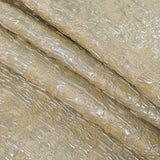Metallic Silver and Sea Mist Abstract Floral Brocade/Jacquard
