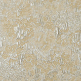 Metallic Silver and Sea Mist Abstract Floral Brocade/Jacquard