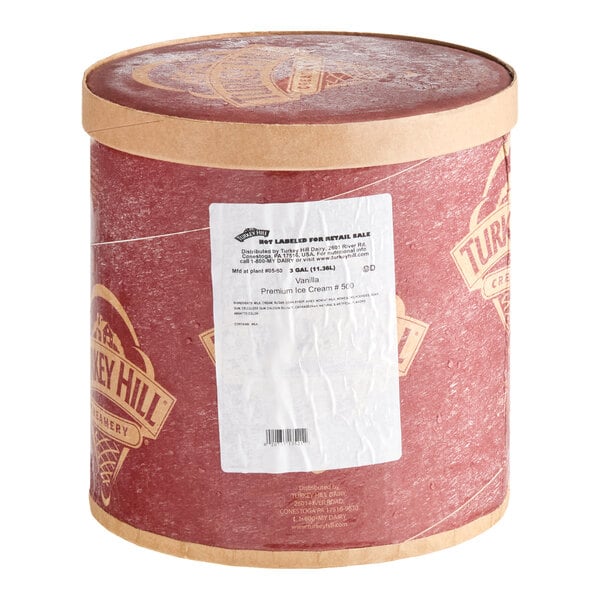 Turkey Hill Vanilla 10.25% Butterfat Ice Cream 3 Gallon