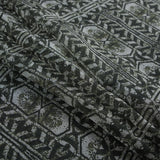 Rifle Green Tribal Printed Silk Chiffon