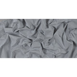 White and Cool Gray Striped Polyester Woven
