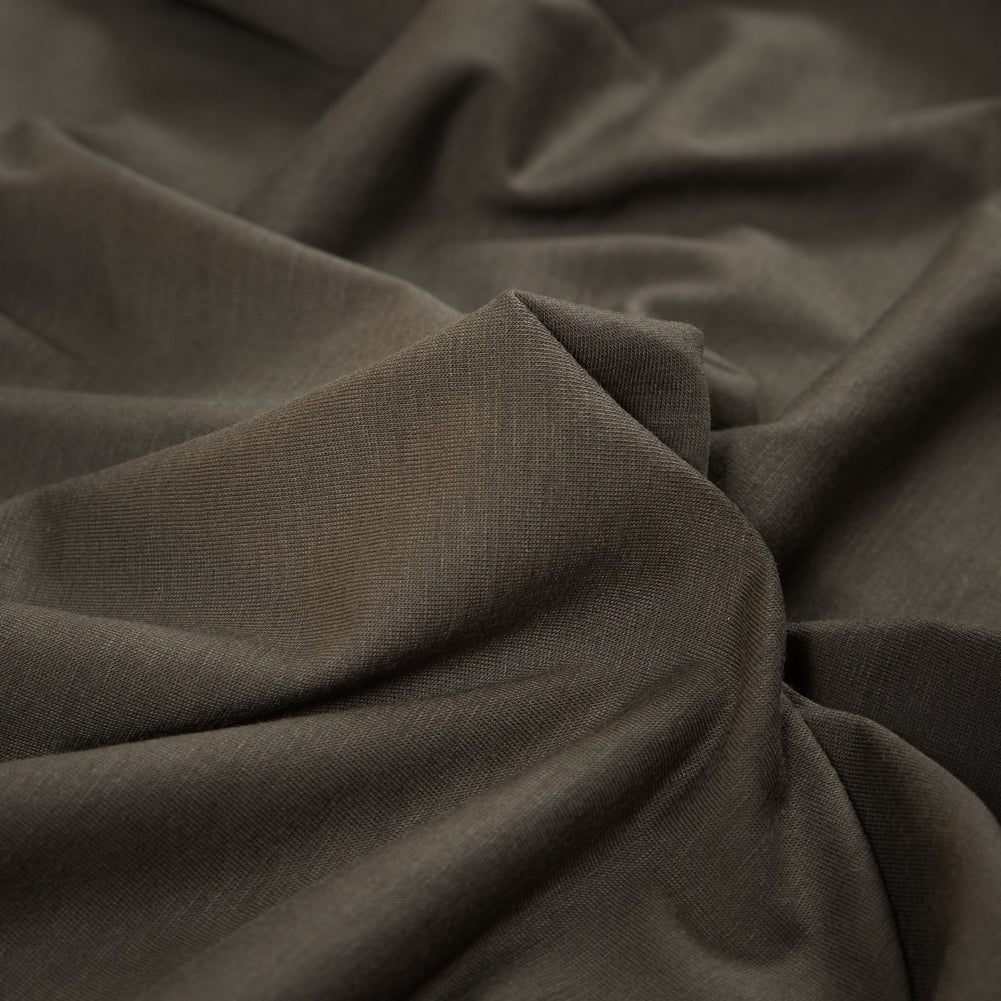 Heathered Army Green Rayon Jersey