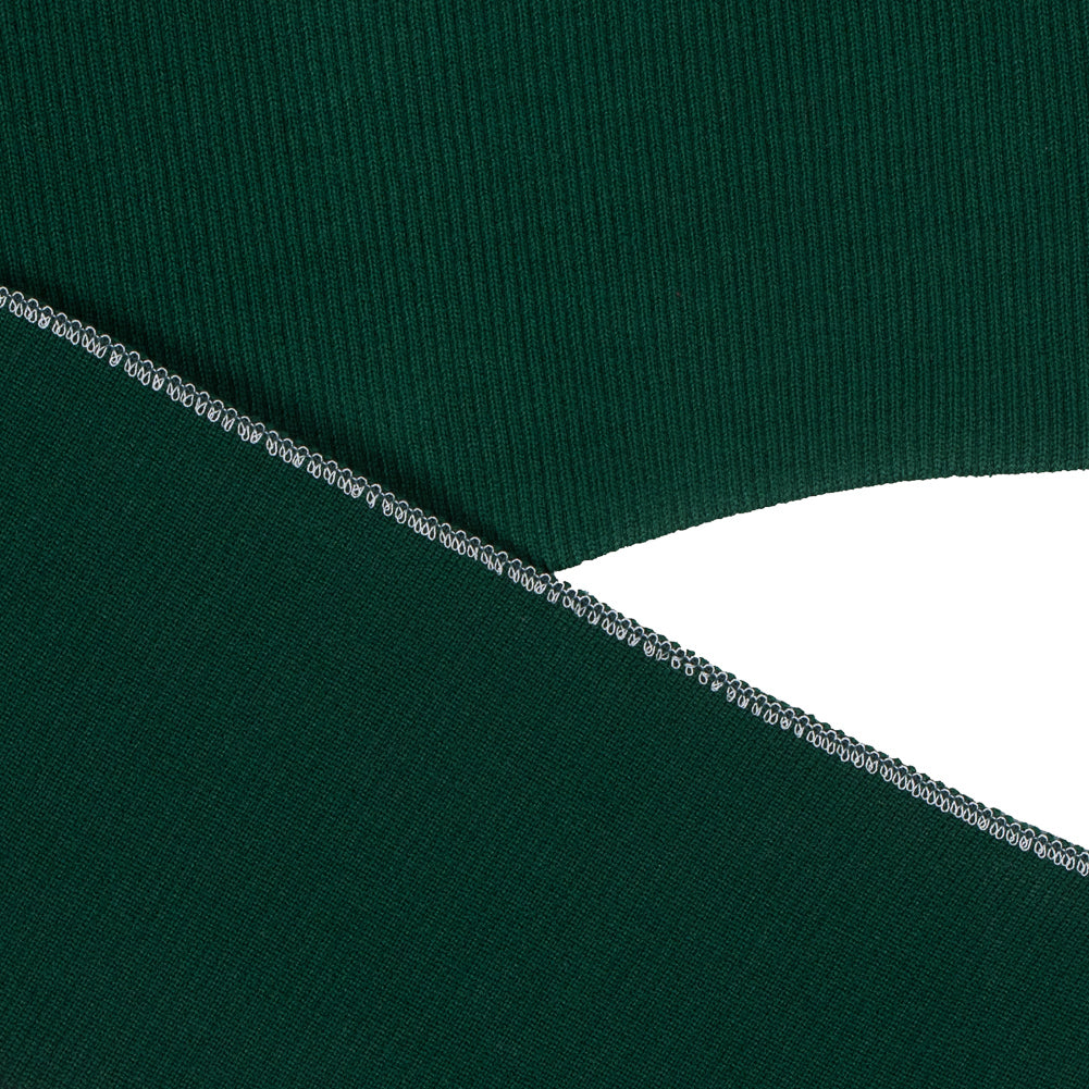 Forest Green Heavy Rib Knit Trim - 7" x 38"