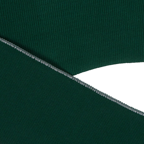 Forest Green Heavy Rib Knit Trim - 7" x 38"