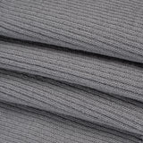 Silver Heavy Rib Knit Trim - 7" x 38"