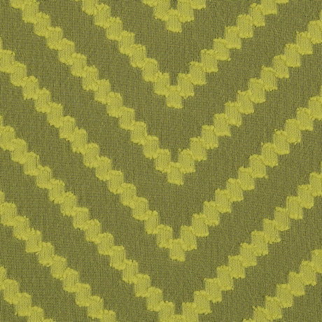 Citrus Lemon Chevron Burn-out Polyester Chiffon