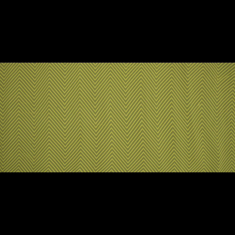 Citrus Lemon Chevron Burn-out Polyester Chiffon