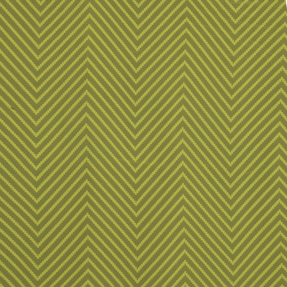 Citrus Lemon Chevron Burn-out Polyester Chiffon