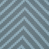 Light Pond Blue Chevron Burn-out Polyester Chiffon