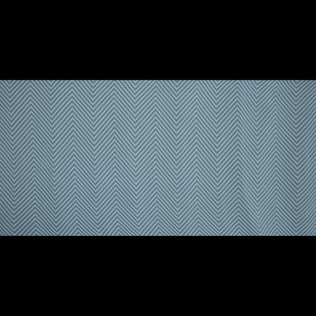 Light Pond Blue Chevron Burn-out Polyester Chiffon