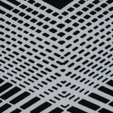 Black and White Geometric Polyester Jersey