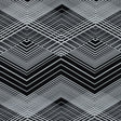 Black and White Geometric Polyester Jersey