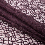 Corded Lace with Eyelash Edges - Fig Abstract