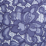 Re-Embroidered Lace Panel - Purple Floral