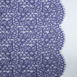 Re-Embroidered Lace Panel - Purple Floral