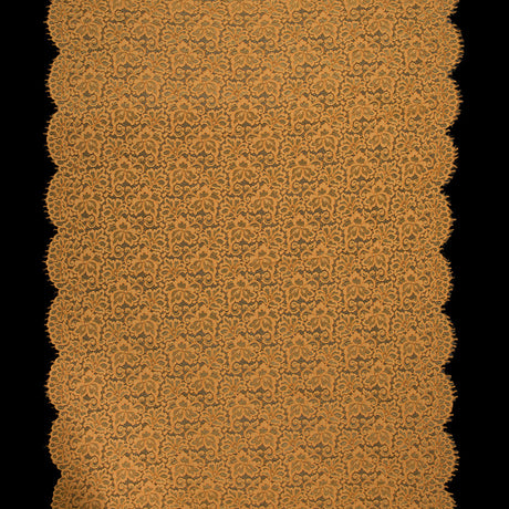 Re-Embroidered Lace Panel - Butterscotch Floral