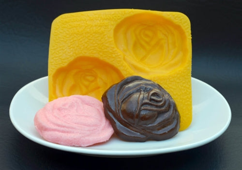 Large Rose 2-1/4" Flexible Chocolate Mold - CM176