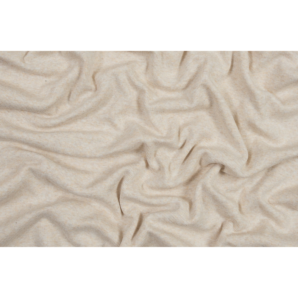 Tubular Bamboo Rib Knit - Heathered Almond