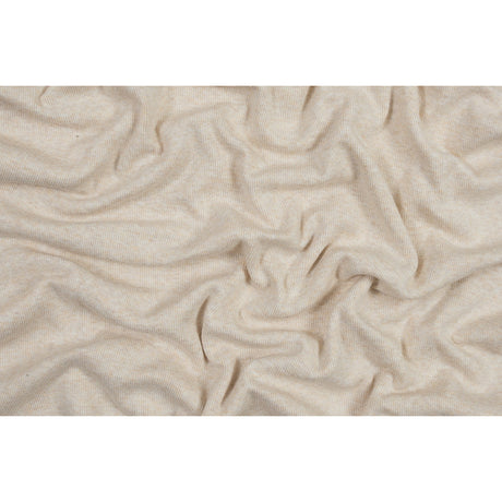 Tubular Bamboo Rib Knit - Heathered Almond