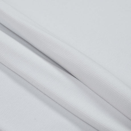 Tubular Bamboo Rib Knit - White