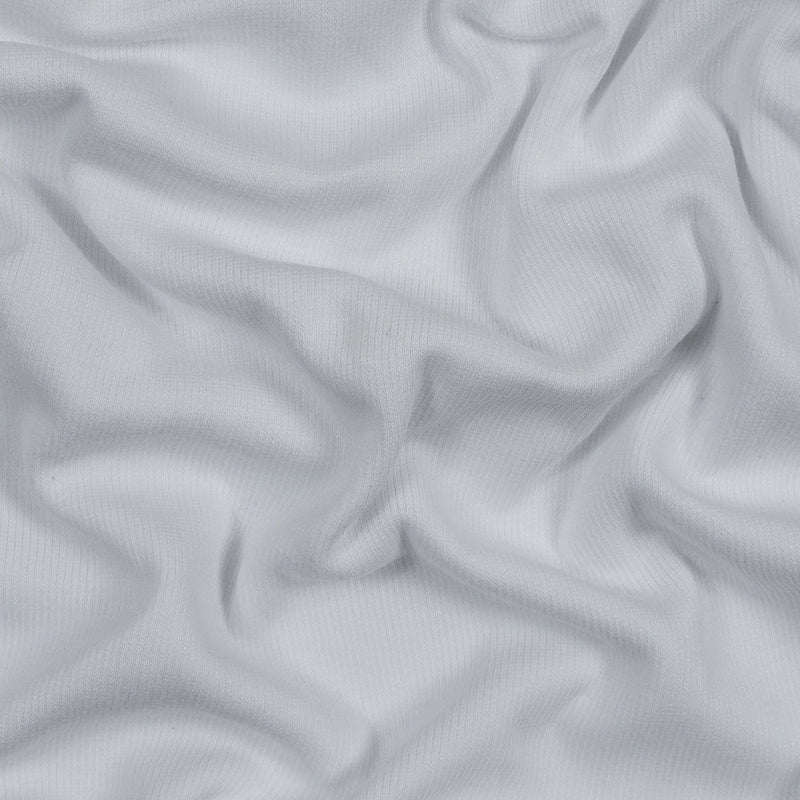 Tubular Bamboo Rib Knit - White