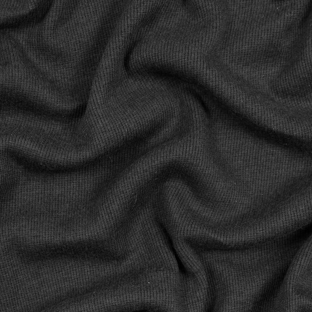 Tubular Bamboo Rib Knit - Black