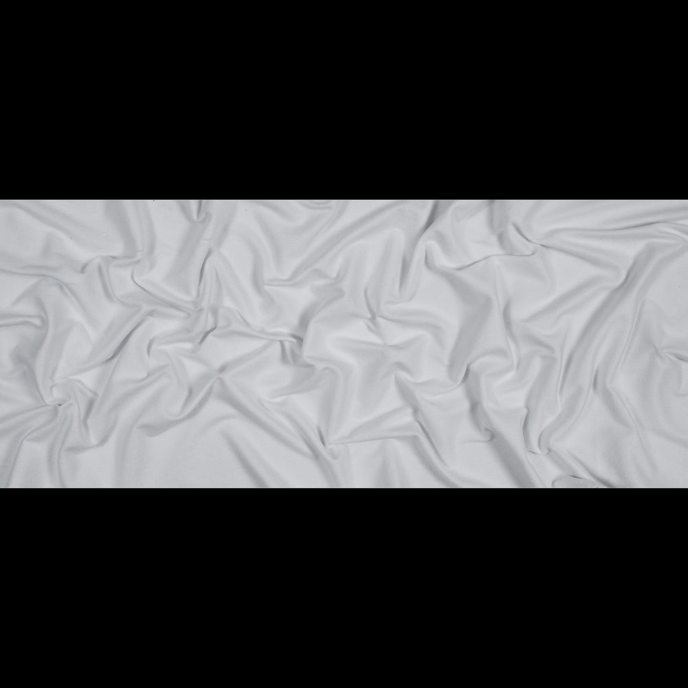 Bamboo and Cotton Stretch Knit Fleece - White - Jessamyn Collection