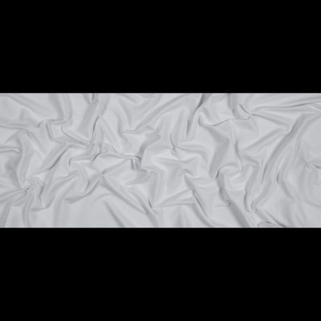Bamboo and Cotton Stretch Knit Fleece - White - Jessamyn Collection