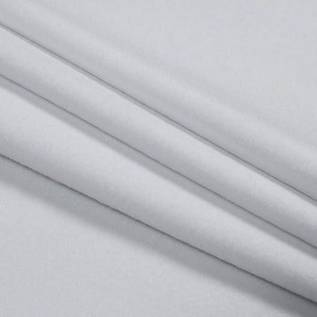 Bamboo and Cotton Stretch Knit Fleece - White - Jessamyn Collection