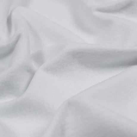 Bamboo and Cotton Stretch Knit Fleece - White - Jessamyn Collection