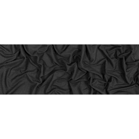 Bamboo and Cotton Stretch Knit Fleece - Black - Jessamyn Collection