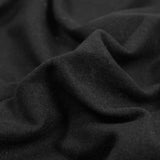 Bamboo and Cotton Stretch Knit Fleece - Black - Jessamyn Collection