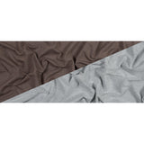 Bamboo and Cotton Stretch Knit Fleece - Heathered Chocolate - Jessamyn Collection