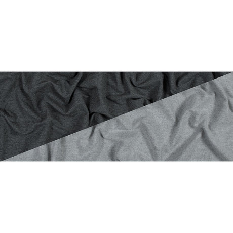 Bamboo and Cotton Stretch Knit Fleece - Heather Charcoal - Jessamyn Collection