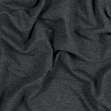 Bamboo and Cotton Stretch Knit Fleece - Heather Charcoal - Jessamyn Collection