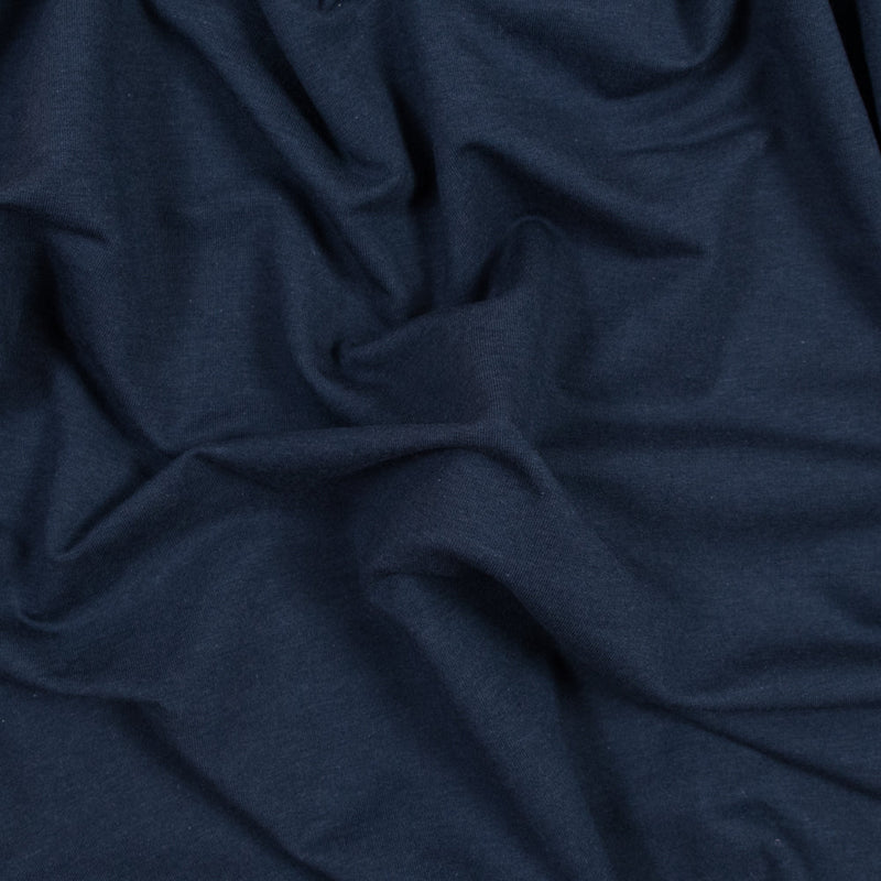 Bamboo Stretch French Terry - Marine - Emei Collection