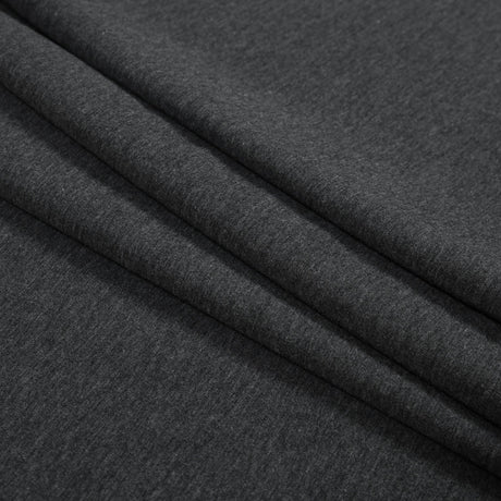 Bamboo Stretch French Terry - Charcoal - Emei Collection