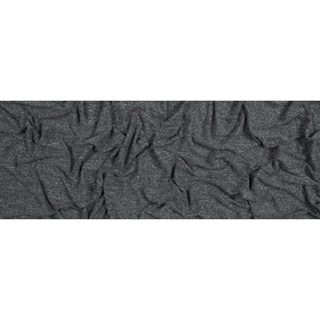 Heather Charcoal Linen and Polyester Knit