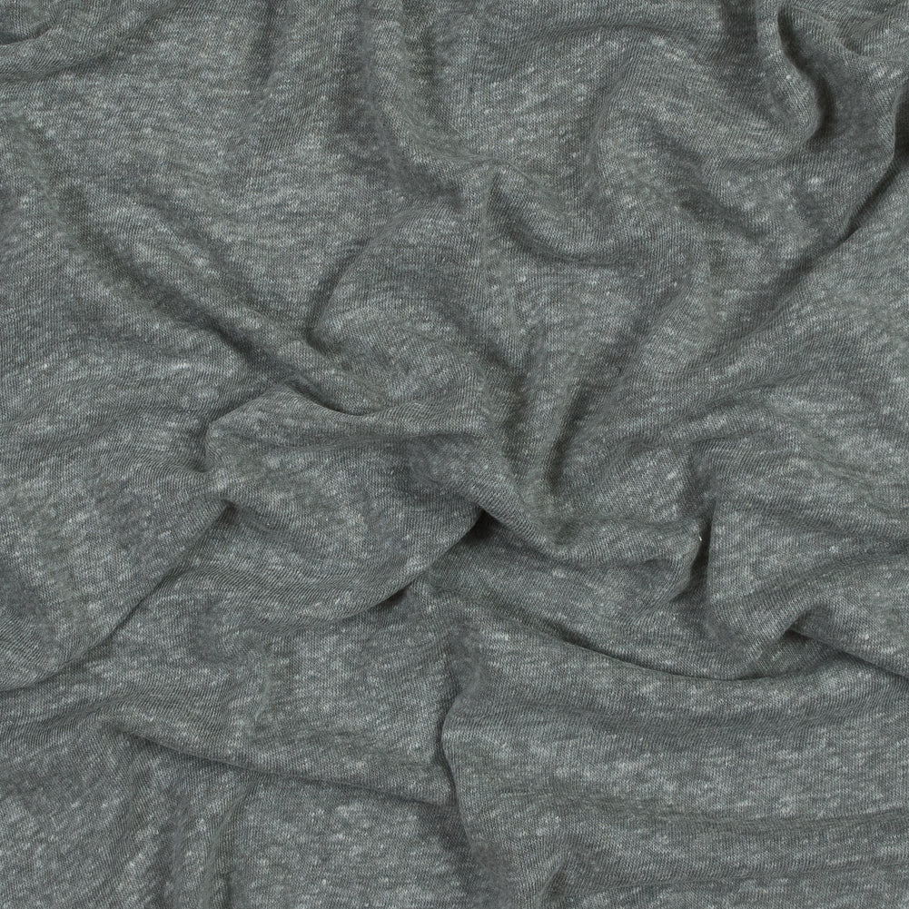 Heather Ash Linen and Polyester Knit