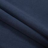 Navy Tubular Cotton Rib Knit