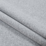Heathered Light Gray Tubular Cotton Rib Knit